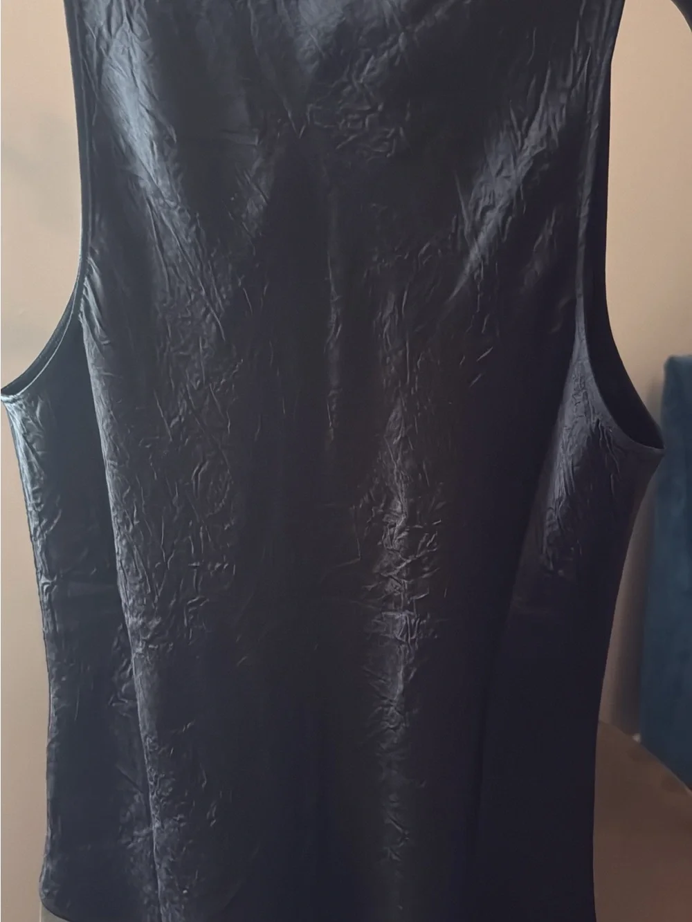 J. Crew Black Silk Textured Camisole Tank size XS